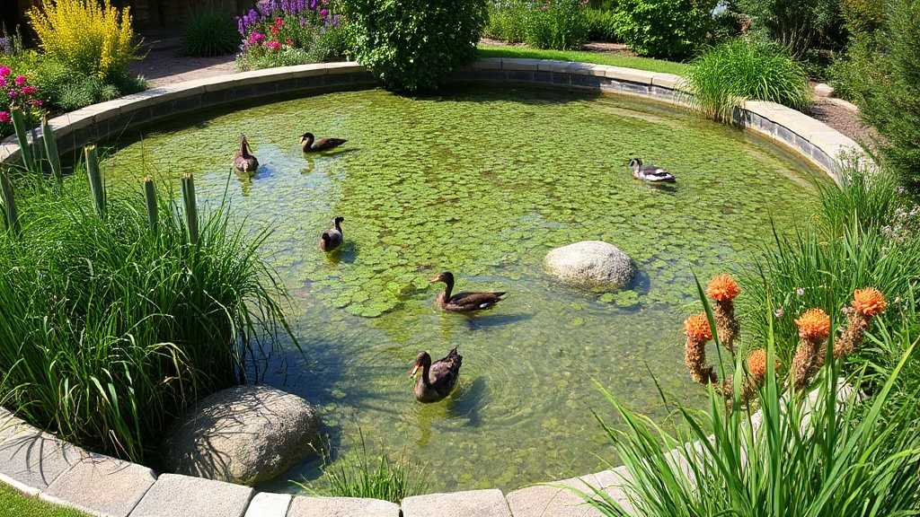 Schwimmende Inseln Für Vögel Und Insekten Im Gartenteich